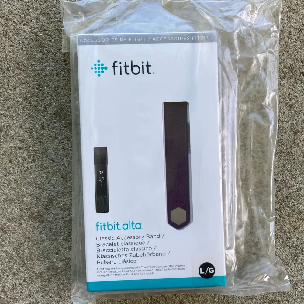Fitbit Alta Classic Accessory Band in Plum Size Large
